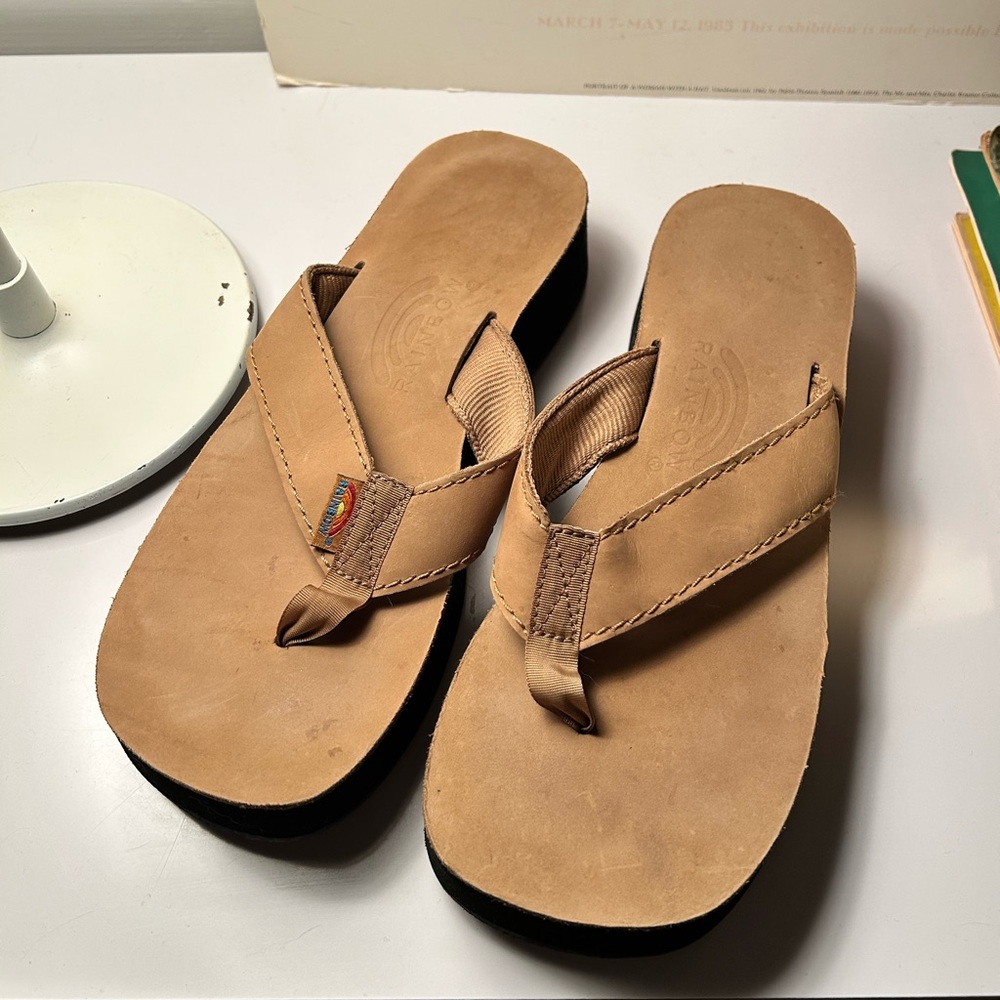 VTG Y2K Rainbow Riviera Platform Sandals